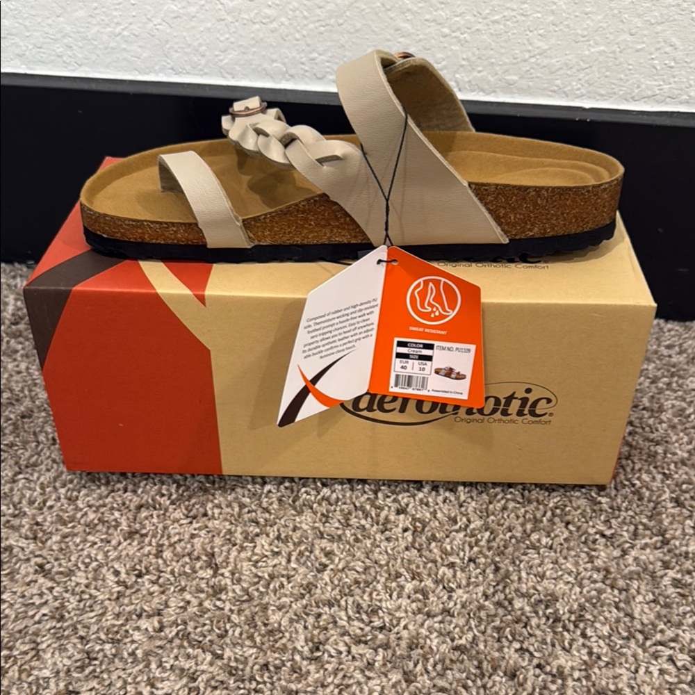 Aerothotic Seraph Sandals with Cork Sole Size 10
